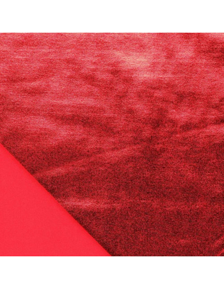 Stretch-Lamé-Stoff - Rot