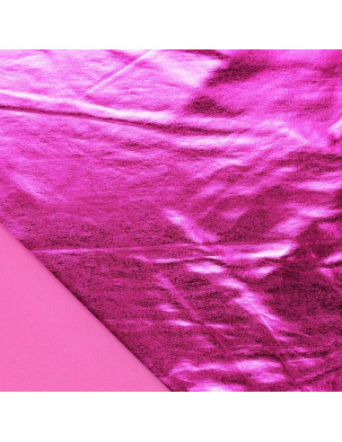 Stretch-Lamé-Stoff - Fuchsia