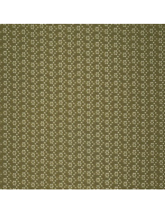Elastischer Stoff mit englischer Stickerei - Khaki 2