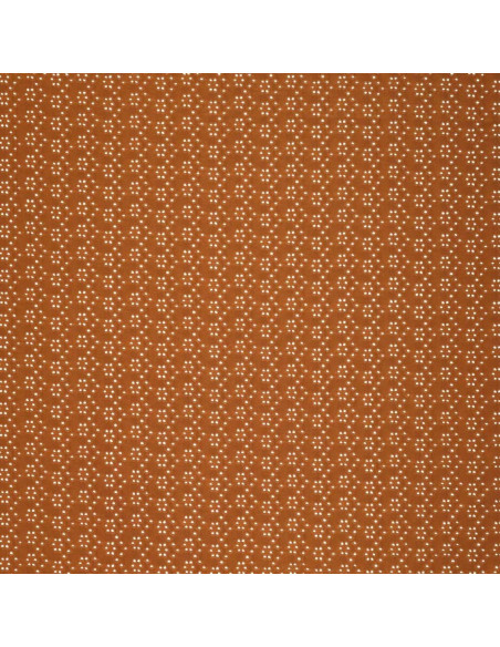 Dehnbarer Broderie-Anglaise-Stoff - Haselnuss