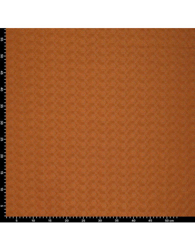 Dehnbarer Broderie-Anglaise-Stoff - Haselnuss