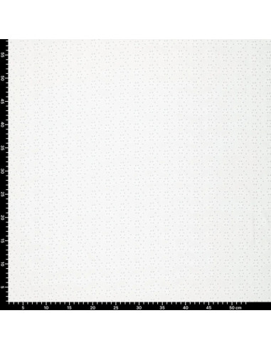 Elastische Lochstickerei - Weiß