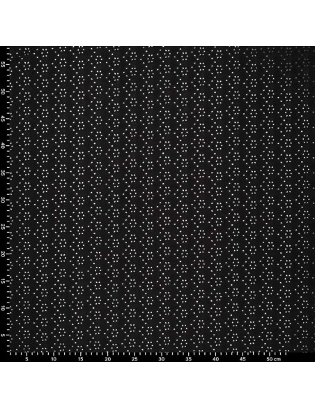 Elastische Lochstickerei - Schwarz