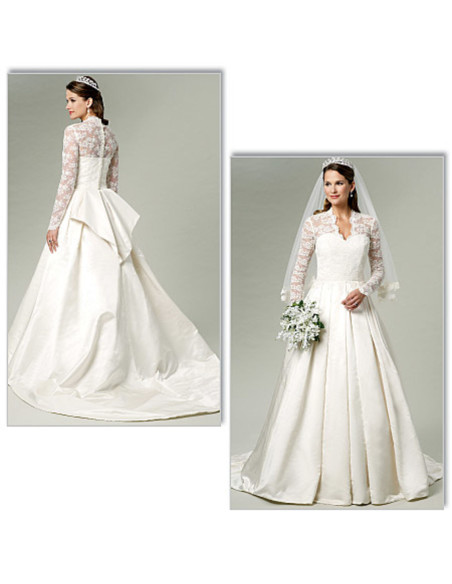 Hochzeitskleid-Schnittmuster - Butterick 5731