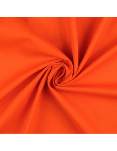 Einfarbiger Cretonne-Baumwollstoff - Orange