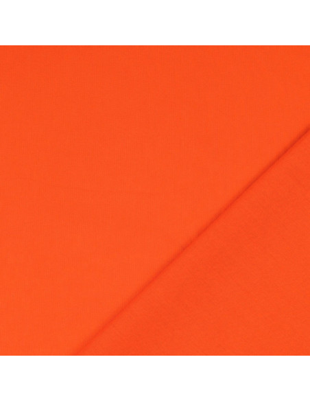 Einfarbiger Cretonne-Baumwollstoff - Orange