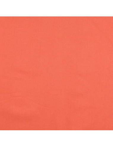 Einfarbiger Cretonne-Baumwollstoff - Karottenorange