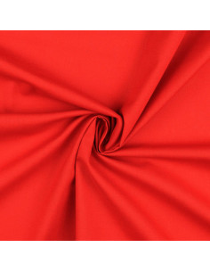 Einfarbiger Cretonne-Baumwollstoff - Rot