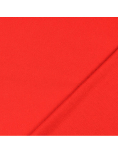 Einfarbiger Cretonne-Baumwollstoff - Rot