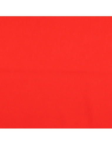 Einfarbiger Cretonne-Baumwollstoff - Rot