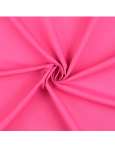 Unifarbener Cretonne-Baumwollstoff - Leuchtendes Rosa