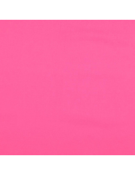 Unifarbener Cretonne-Baumwollstoff - Leuchtendes Rosa