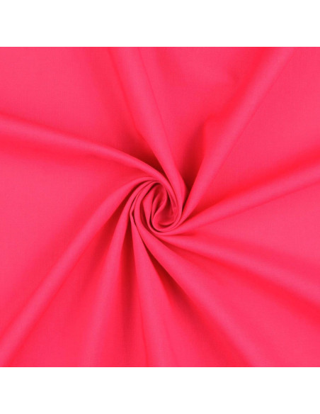 Unifarbener Cretonne-Baumwollstoff - Fuchsia