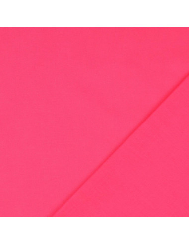 Unifarbener Cretonne-Baumwollstoff - Fuchsia