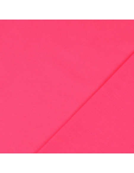 Unifarbener Cretonne-Baumwollstoff - Fuchsia