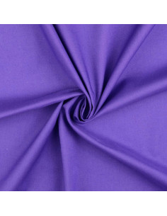 Unifarbener Cretonne-Baumwollstoff - Amethystviolett