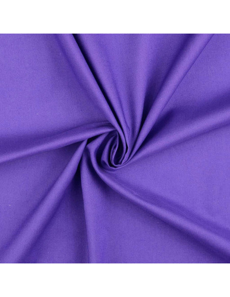 Unifarbener Cretonne-Baumwollstoff - Amethystviolett