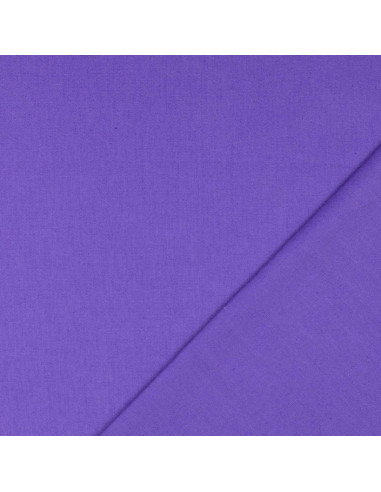 Unifarbener Cretonne-Baumwollstoff - Amethystviolett