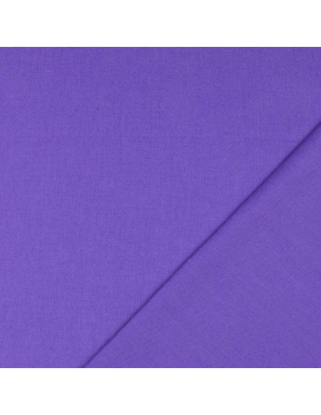 Unifarbener Cretonne-Baumwollstoff - Amethystviolett