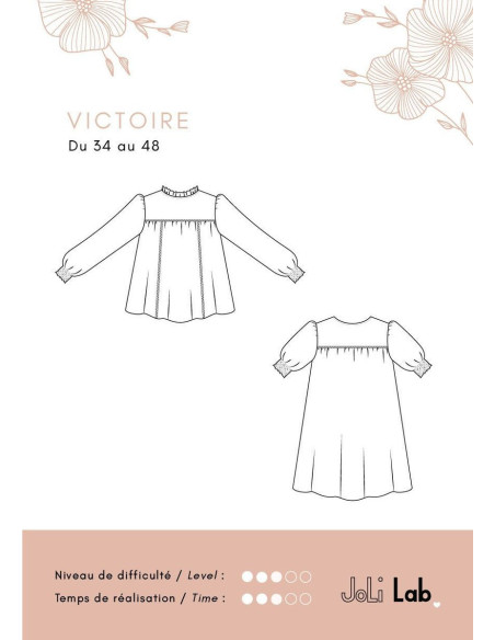 Kleidmuster, Bluse Victoire - Joli Lab