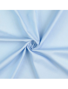 Cretonne-Baumwollstoff einfarbig - Himmelblau