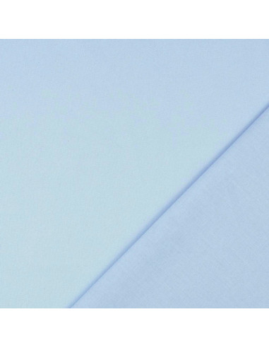 Cretonne-Baumwollstoff einfarbig - Himmelblau