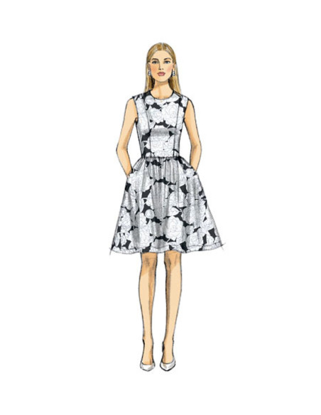 Kleid- und Overall-Schnittmuster - Vogue 9075