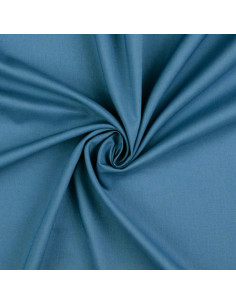 Unifarbener Cretonne-Baumwollstoff - Blaugrau