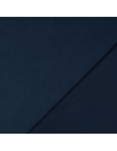 Unifarbener Cretonne-Baumwollstoff - Marineblau 2