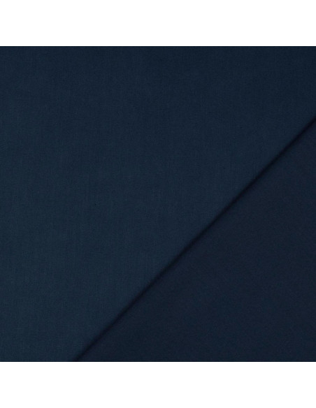 Unifarbener Cretonne-Baumwollstoff - Marineblau