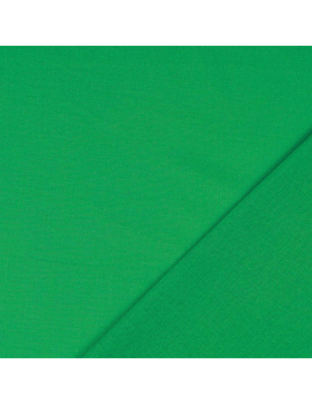 Unifarbener Cretonne-Baumwollstoff - Grasgrün