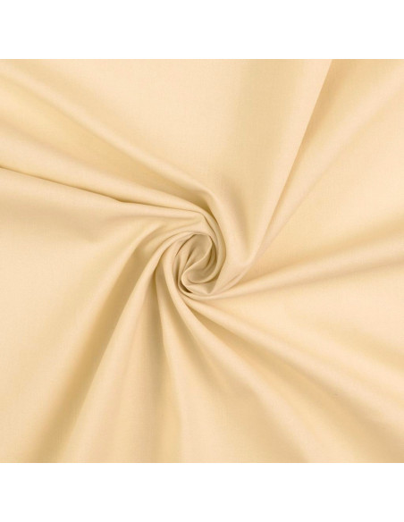 Unifarbener Cretonne-Baumwollstoff - Hellbeige