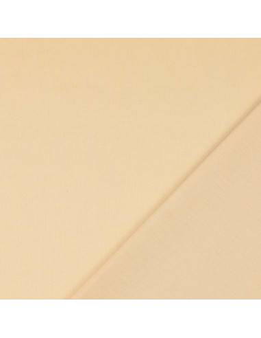 Unifarbener Cretonne-Baumwollstoff - Hellbeige