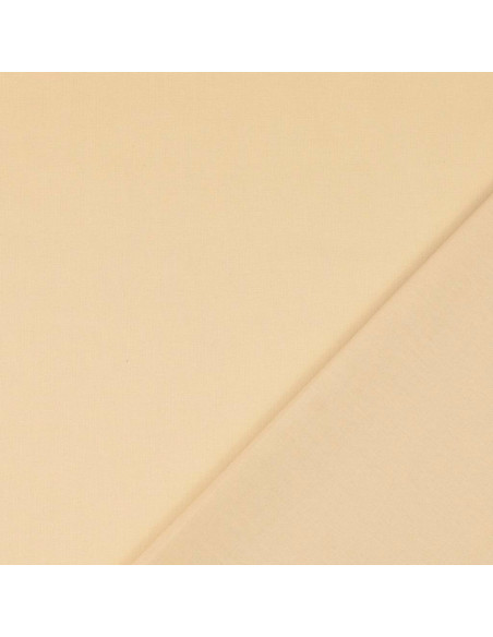 Unifarbener Cretonne-Baumwollstoff - Hellbeige