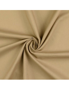Einfarbiger Cretonne-Baumwollstoff - Sepia