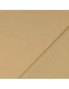 Einfarbiger Cretonne-Baumwollstoff - Sepia 2