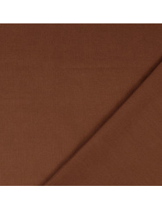 Unifarbener Cretonne-Baumwollstoff - Braun 2