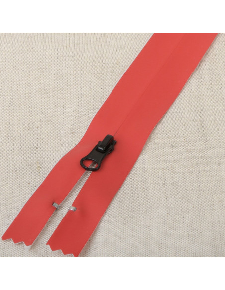 Wasserdichter, unsichtbarer Reißverschluss 20 cm - Rot