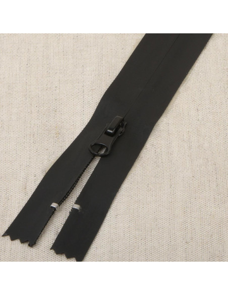 Wasserdichter, unsichtbarer Reißverschluss 20 cm - Schwarz