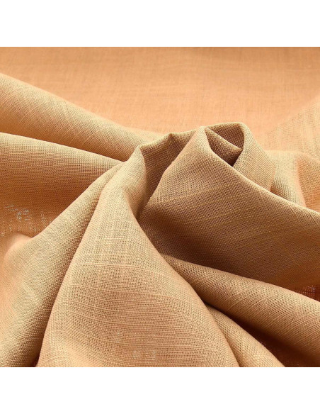 Leinen-Viskose-Stoff - Goldbeige