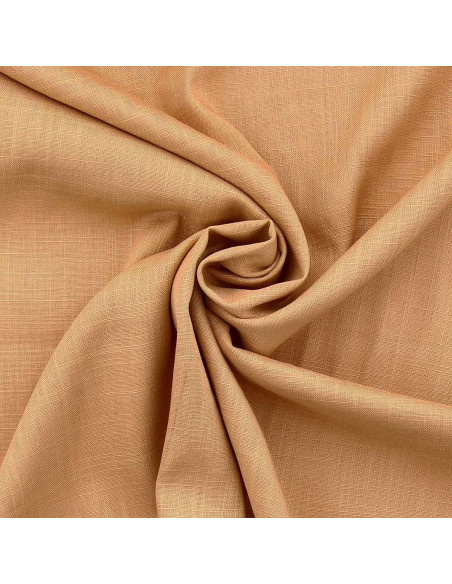 Leinen-Viskose-Stoff - Goldbeige