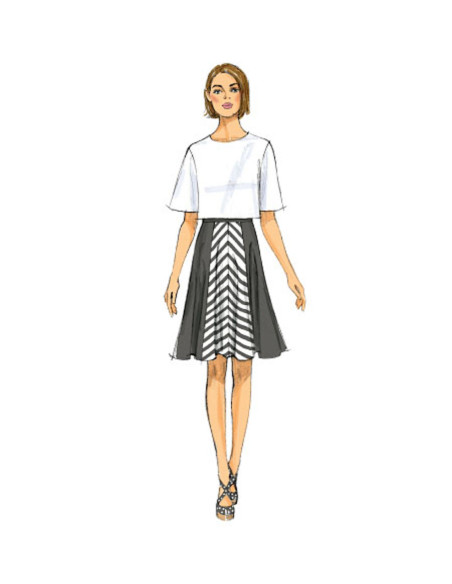 Rock- und Hosenrock-Schnittmuster - Butterick 6179