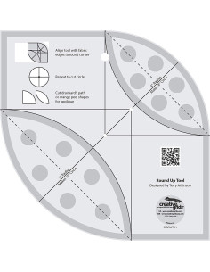 Regel Round Up Tool und Quilten Lineal Creative Grids