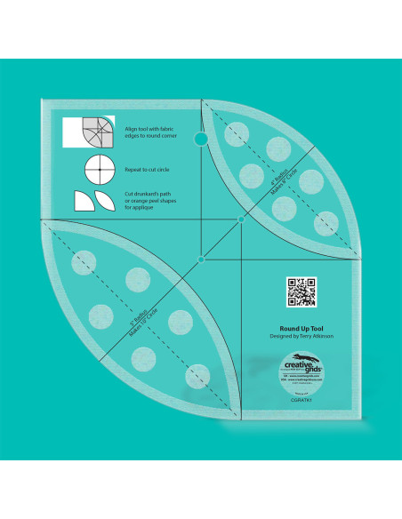 Regel Round Up Tool und Quilten Lineal Creative Grids