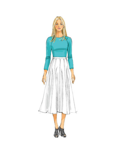 Rock- und Hosenrock-Schnittmuster - Butterick 6179