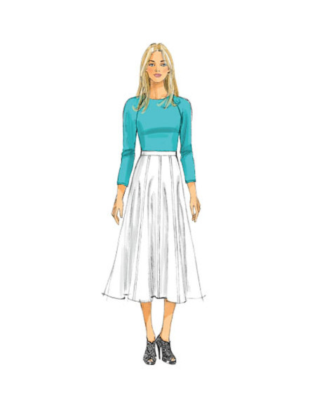 Rock- und Hosenrock-Schnittmuster - Butterick 6179