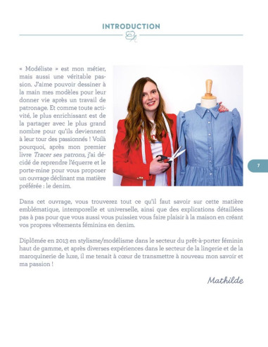 Buch über das Nähen von Denim