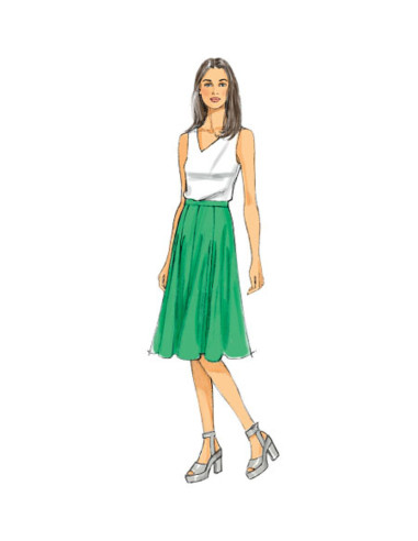 Rock- und Hosenrock-Schnittmuster - Butterick 6179