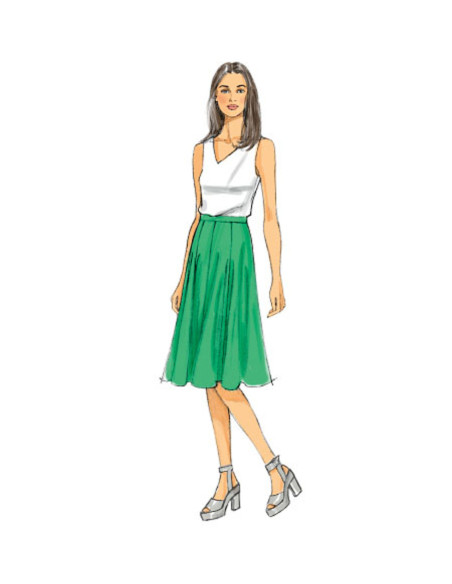 Rock- und Hosenrock-Schnittmuster - Butterick 6179