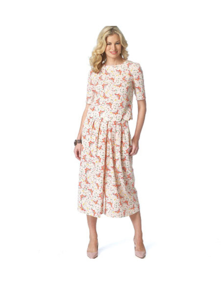 Culotte-Rock Schnittmuster - Butterick 6178